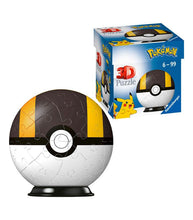 Load image into Gallery viewer, Pokemon Ultra Ball 54 Piece 3D Puzzle, sturdy plastic design, easy assembly, perfect for fans.