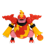 Load image into Gallery viewer, Pokemon Battle Figure - Magmortar with detailed features and action fireball.