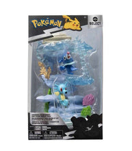 Load image into Gallery viewer, Pokemon Select Undersea Environment pack featuring Popplio and Horsea in packaging.