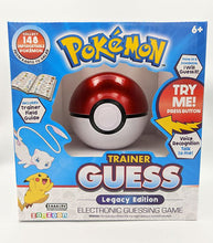 Load image into Gallery viewer, Pokémon Trainer Guess Legacy Edition electronic guessing game with voice recognition and trainer field guide.