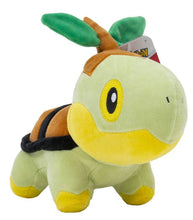 Load image into Gallery viewer, Turtwig 8" plush Pokemon toy, super soft grass-type starter, ideal for fans.