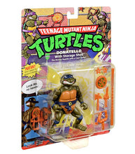 Load image into Gallery viewer, Teenage Mutant Ninja Turtles Classic Donatello action figure with weapons and articulated joints.