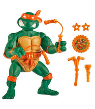 Load image into Gallery viewer, Teenage Mutant Ninja Turtles Classic Michelangelo action figure with weapons and accessories.