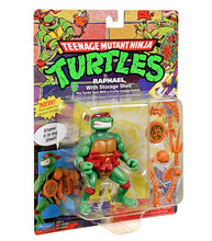 Load image into Gallery viewer, Teenage Mutant Ninja Turtles Classic Raphael action figure with weapons and vintage packaging.