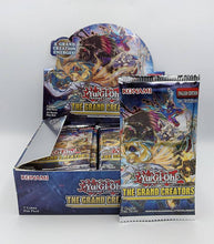 Load image into Gallery viewer, Yu-Gi-Oh! The Grand Creators Booster Pack with box display and individual pack.