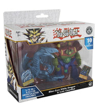 Load image into Gallery viewer, Yu-Gi-Oh! Battle Figure Pack with Blue-Eyes White Dragon & Gate Guardian, includes exclusive cards, ideal for collectors.