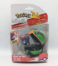Load image into Gallery viewer, Pokemon Clip 'N' Go Zorua figure with Dusk Ball in packaging.