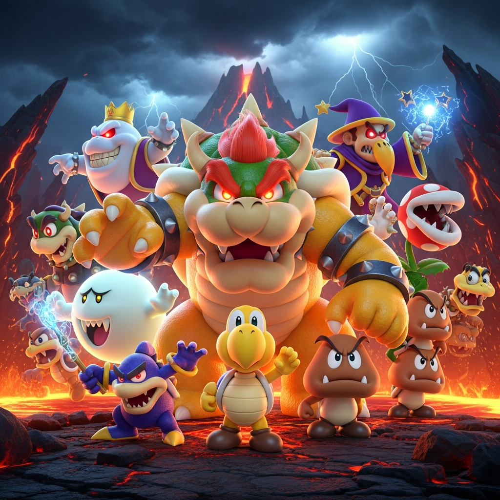 What are all the Mario villains?
