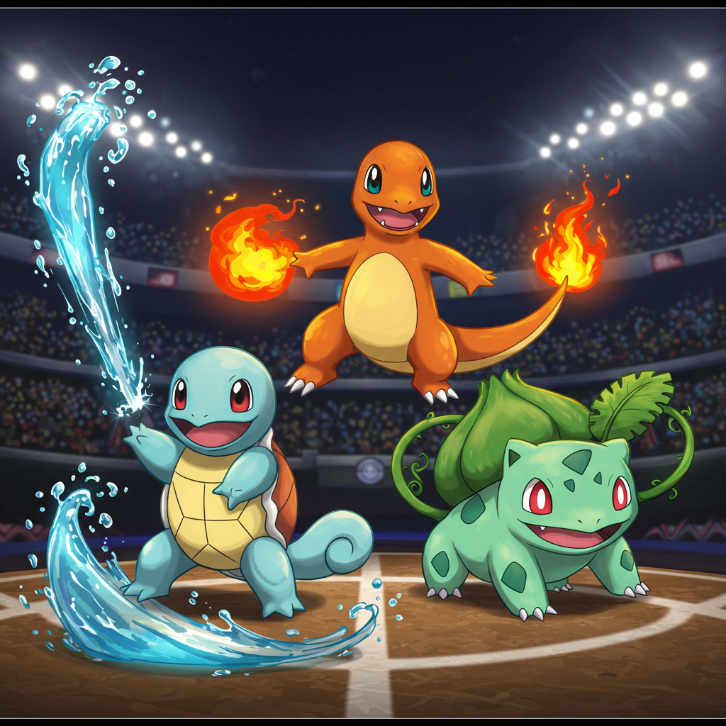 Which is better Squirtle Charmander or Bulbasaur