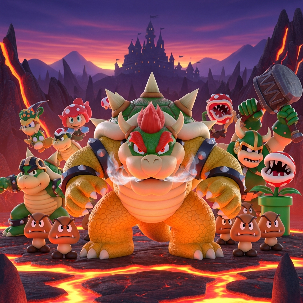 Who are Super Mario's enemies?