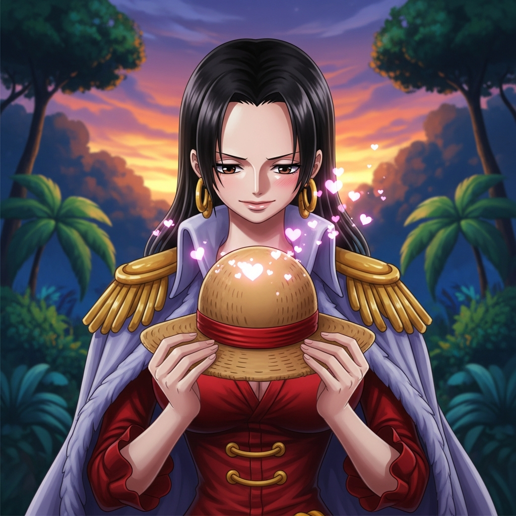 Who is the girl obsessed with Luffy?