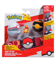 Load image into Gallery viewer, Pokemon Clip 'N' Go Charmander Belt Set with Poké Balls and figure.
