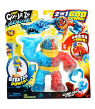 Load image into Gallery viewer, Heroes of Goo Jit Zu Deep Goo Sea Tyro with double goo power action figure packaging.
