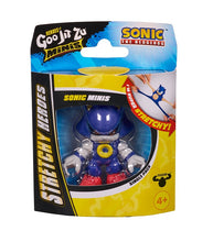 Load image into Gallery viewer, Heroes of Goo Jit Zu Minis Metal Sonic stretchy and squishy collectible figure in packaging
