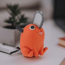 Load image into Gallery viewer, Chibi Masters Chainsaw Man Pochita figure with iconic chainsaw nose in chibi-style.
