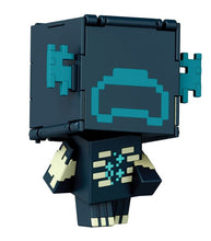 Load image into Gallery viewer, Minecraft Flippin' Figs 2-in-1 Warden and Sculk Catalyst figure with pixelated design.

