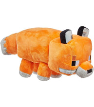 Load image into Gallery viewer, Minecraft 8" Fox Plush toy, orange and white, high-quality materials, perfect for fans.
