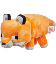 Load image into Gallery viewer, Minecraft 8" Fox Plush toy with detailed design suitable for fans aged 3 and up.
