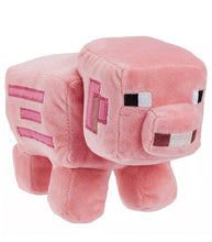 Load image into Gallery viewer, Minecraft 8" Pig Plush, soft and high-quality collectible toy.
