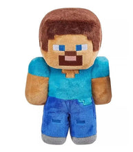 Load image into Gallery viewer, Minecraft 8" Steve plush toy, soft high-quality collectible for fans.
