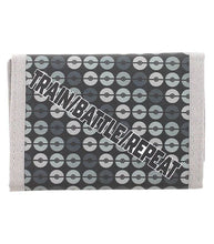 Load image into Gallery viewer, Pokemon Tri-fold Galar Starter Wallet with "Train Battle Repeat" pattern.
