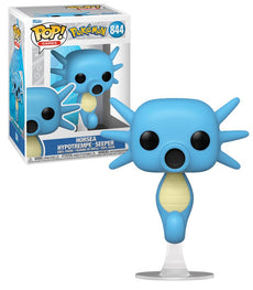 Horsea Pokemon POP! Vinyl Figure collectible with box, featuring stylized Water-type design.