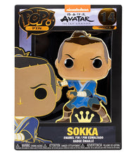 Load image into Gallery viewer, Funko Pop! Pin - Sokka from Avatar: The Last Airbender, featuring vibrant enamel design.
