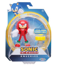 Load image into Gallery viewer, Sonic the Hedgehog Knuckles figure with spring accessory in packaging.
