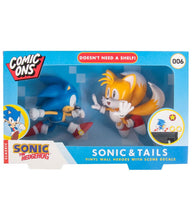 Load image into Gallery viewer, Sonic The Hedgehog Comic Ons - Sonic and Tails wall heroes set with decals in packaging.
