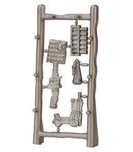 Load image into Gallery viewer, Teenage Mutant Ninja Turtles movie Superfly action figure weapons rack.
