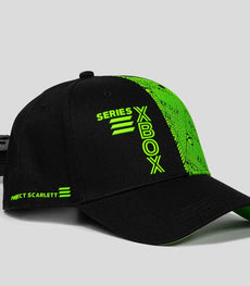 Black and green official Xbox Core Pattern Snapback with graphic details.