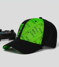 Load image into Gallery viewer, Black and green Official Xbox Core Pattern Snapback with graphic details.
