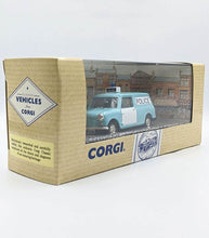 Load image into Gallery viewer, Corgi Morris Mini Van die-cast model in display box, limited edition collectible.
