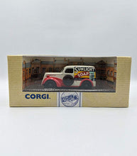 Load image into Gallery viewer, Corgi Ford Popular Van Sunlight Soap die-cast model in packaging.

