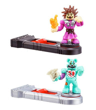 Load image into Gallery viewer, Akedo Ultimate Warriors Versus Pack - Madame Furball VS Epic Shreddy figurines with battle controllers.
