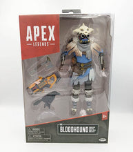 Load image into Gallery viewer, Apex Legends 6" Bloodhound action figure with accessories in packaging.
