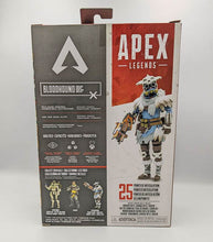 Load image into Gallery viewer, Apex Legends 6" Bloodhound action figure with accessories and 25 points of articulation in retail packaging.
