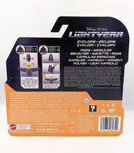 Load image into Gallery viewer, Lightyear Hyperspeed Series Pods and Zyclops Figures back of pack
