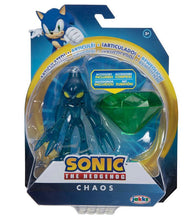 Load image into Gallery viewer, Hedgehog Chaos Figure with Master Emerald in packaging.
