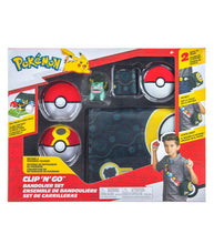 Load image into Gallery viewer, Pokemon Clip 'N' Go Bandolier Set with Bulbasaur and Poke Balls.
