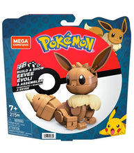 Load image into Gallery viewer, Pokemon Mega Construx Eevee building set with 215 pieces for ages 6 and up.

