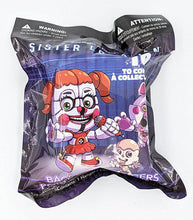 Load image into Gallery viewer, Five Nights at Freddy's Sister Location Hangers mystery blind bag featuring Circus Baby design.
