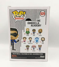 Load image into Gallery viewer, Umbrella Academy Diego POP! Vinyl Figure back of box
