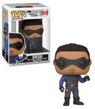 Load image into Gallery viewer, Umbrella Academy Diego POP! Vinyl figure in windowed display box.
