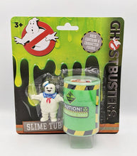 Load image into Gallery viewer, Ghostbusters Slime Tub with Stay Puft Marshmallow Man figure for kids 3+, featuring iconic Ghostbusters packaging.
