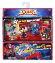 Load image into Gallery viewer, Akedo Ultimate Arcade Warrior Collectors Pack with Chux Lee, Hypertlock, Glitchblade action figures and hidden mini figure.
