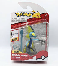 Load image into Gallery viewer, Inteleon Pokémon Battle Figure in packaging with deluxe action features, suitable for ages 4 and up.
