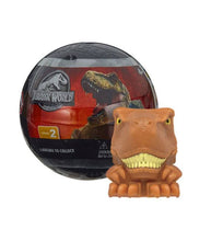 Load image into Gallery viewer, Mash'ems Jurassic World Series 2 toy capsule featuring T-Rex character.
