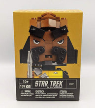 Load image into Gallery viewer, Kubros Mega Bloks Worf construction set box with 157 pieces, featuring Star Trek The Next Generation's Worf.
