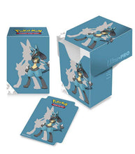 Load image into Gallery viewer, Ultra Pro Full View Deck Box featuring Pokemon Lucario design for card protection.
